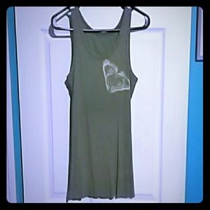 Green Roxy Tank Top